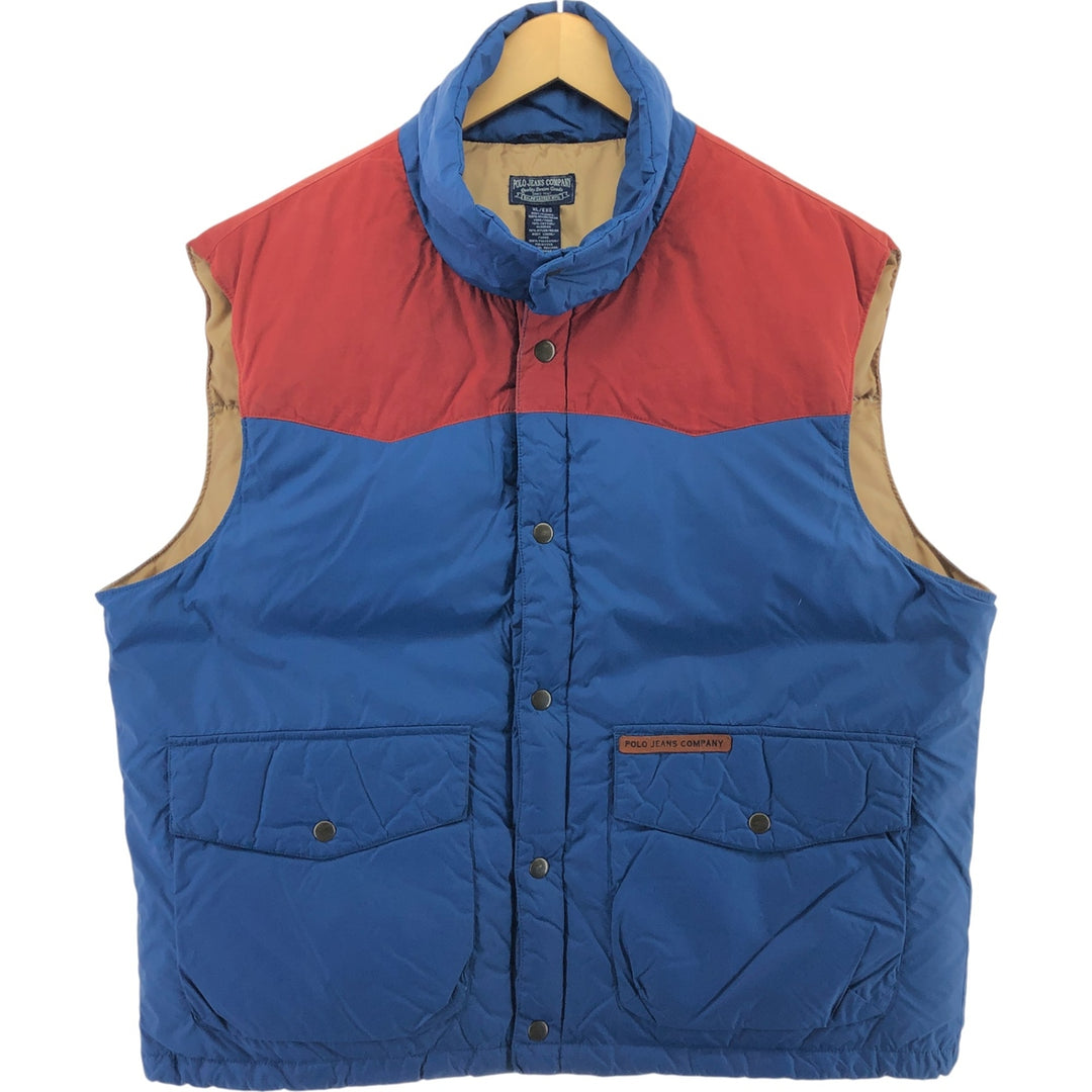 00'S Ralph Lauren POLO JEANS COMPANY down vest men's XL equivalent /eaa497380