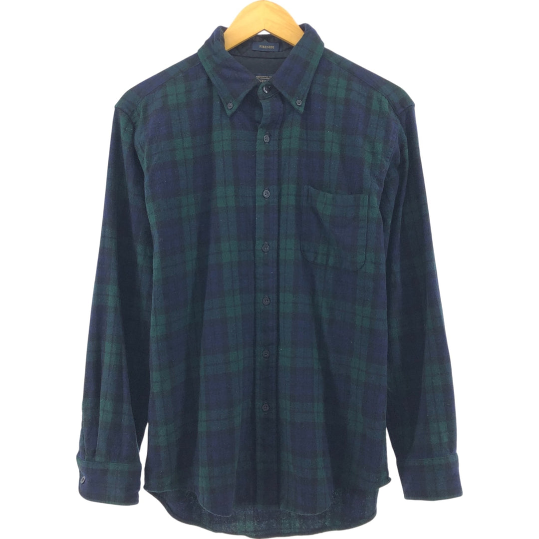 Pendleton Fireside Blackwatch Check Wool Button-Down Shirt, Men's Medium Size / eaa497392