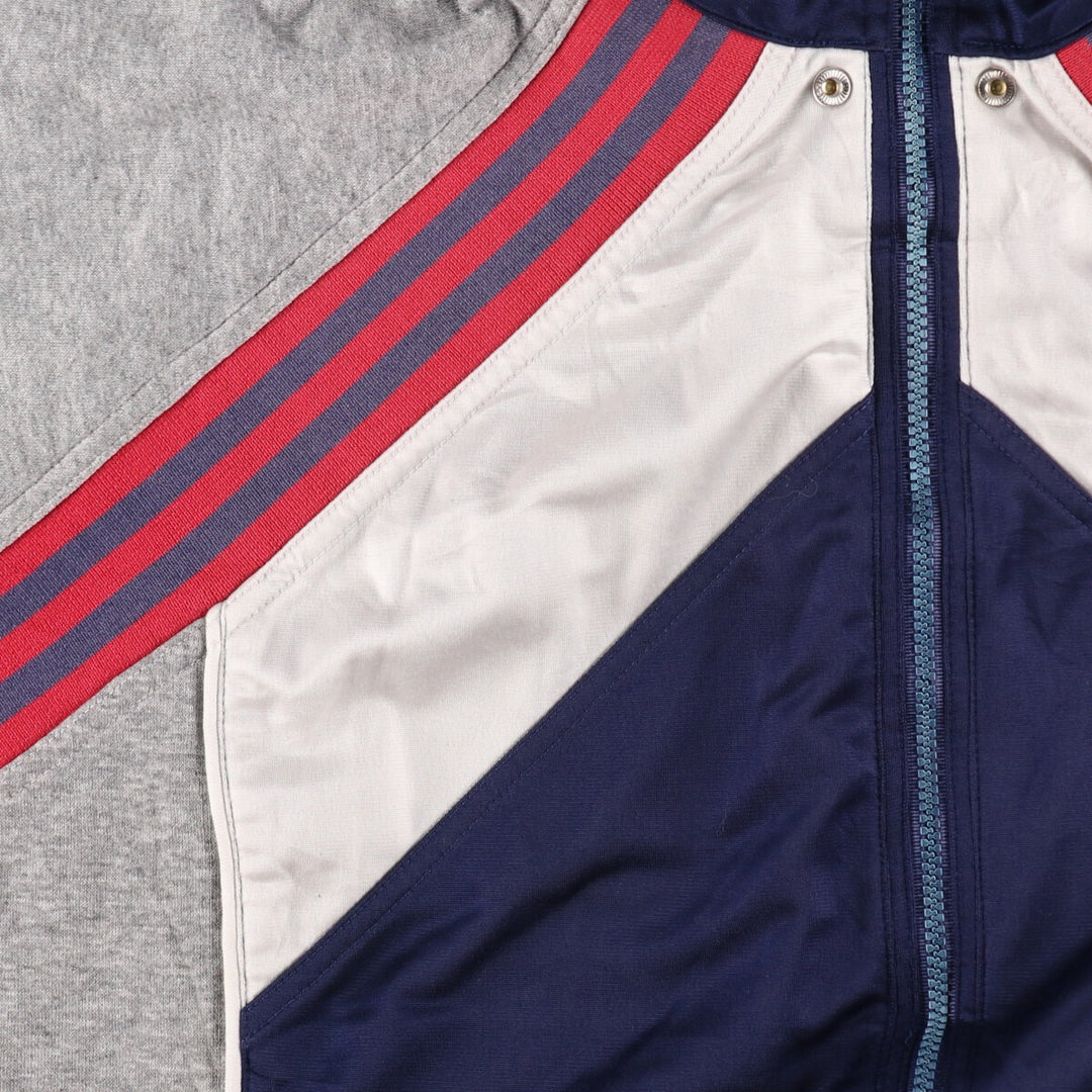 Vintage 90s-00'S Adidas back logo track jacket, men's size XL polyester gray type Vintage Second Hand