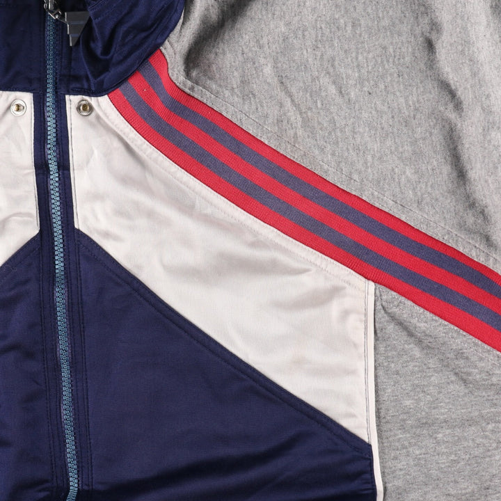 Vintage 90s-00'S Adidas back logo track jacket, men's size XL polyester gray type Vintage Second Hand