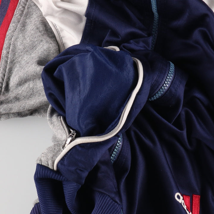 Vintage 90s-00'S Adidas back logo track jacket, men's size XL polyester gray type Vintage Second Hand