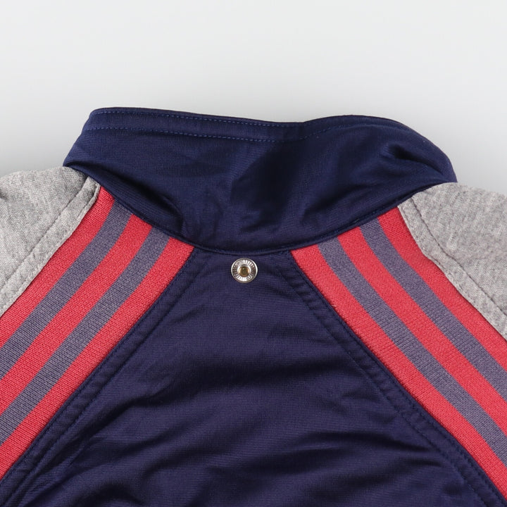 Vintage 90s-00'S Adidas back logo track jacket, men's size XL polyester gray type Vintage Second Hand