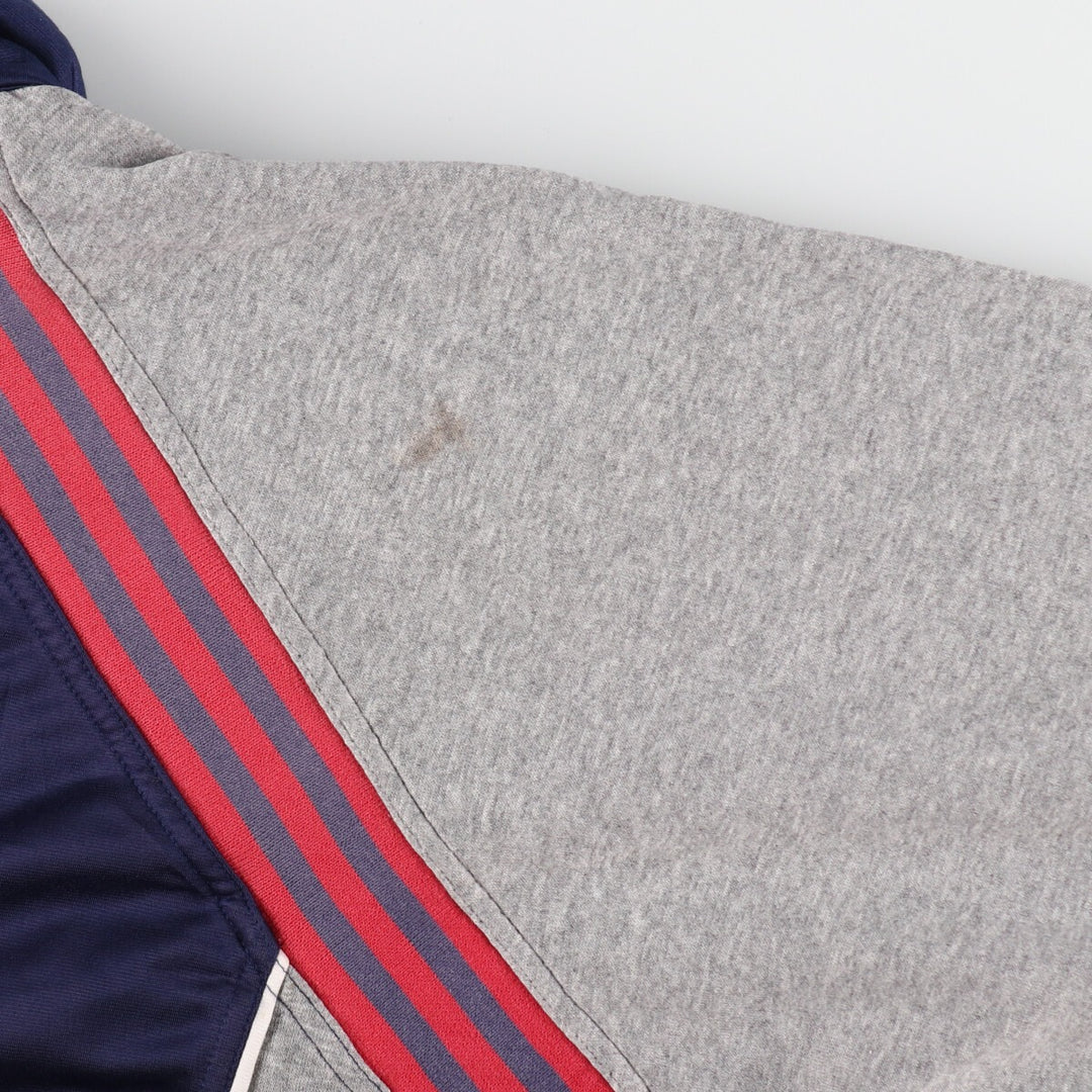 Vintage 90s-00'S Adidas back logo track jacket, men's size XL polyester gray type Vintage Second Hand
