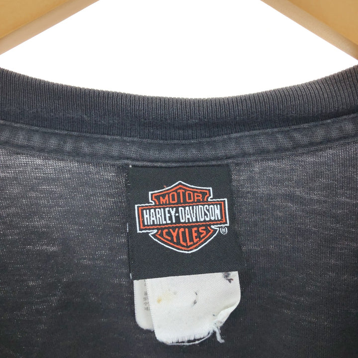 Harley-Davidson Back Print Long T-Shirt Long T Men's XL /eaa497503