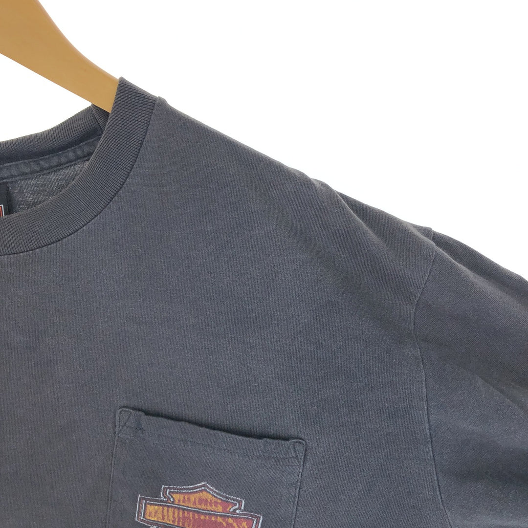 Harley-Davidson Back Print Long T-Shirt Long T Men's XL /eaa497503
