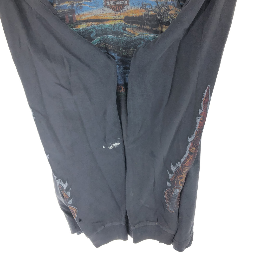 Harley-Davidson Back Print Long T-Shirt Long T Men's XL /eaa497503