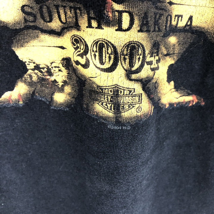 00'S Harley-Davidson Long Sleeve T-Shirt, Men's XL Size unclear black type Vintage Second Hand