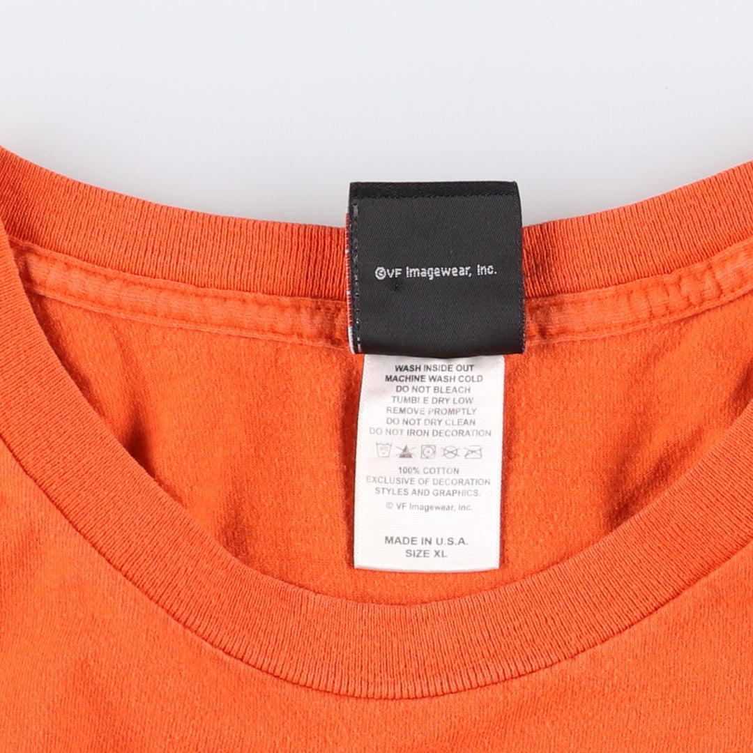 00'S Harley-Davidson Long Sleeve T-Shirt Made in USA Men's XL cotton orange type Vintage Second Hand