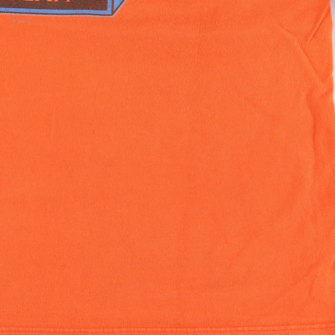 00'S Harley-Davidson Long Sleeve T-Shirt Made in USA Men's XL cotton orange type Vintage Second Hand