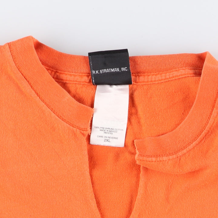 00'S Harley-Davidson Long Sleeve T-Shirt, Men's XXL cotton orange type Vintage Second Hand