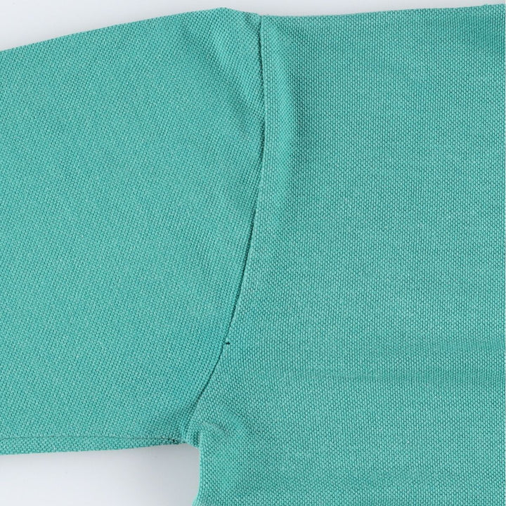 Vintage 80s-90'S Lacoste high-neck long-sleeved T-shirt, Made in France, Men's Size L cotton green type Vintage Second Hand