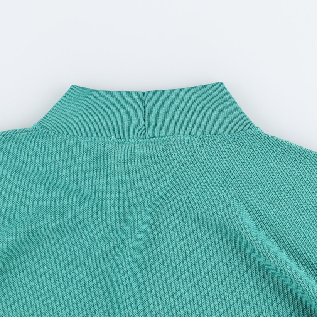 Vintage 80s-90'S Lacoste high-neck long-sleeved T-shirt, Made in France, Men's Size L cotton green type Vintage Second Hand