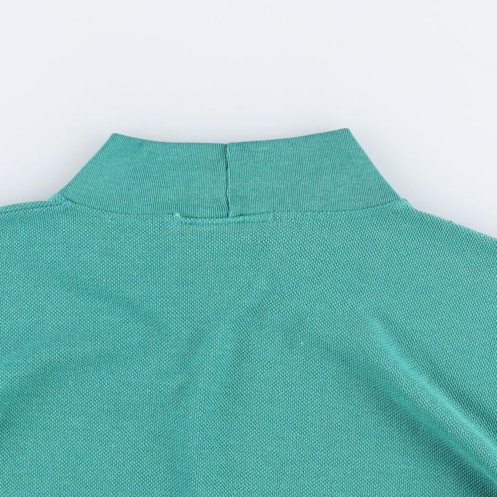 Vintage 80s-90'S Lacoste high-neck long-sleeved T-shirt, Made in France, Men's Size L cotton green type Vintage Second Hand