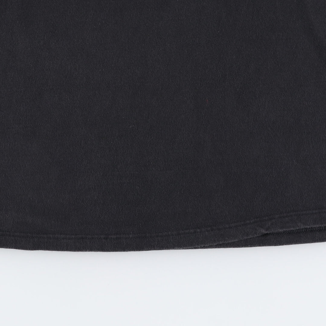 Murina High Neck Long T-Shirt, Made in USA, Men's Size L cotton black type Vintage Second Hand