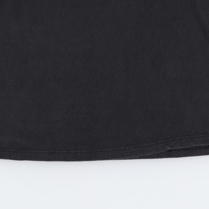 Murina High Neck Long T-Shirt, Made in USA, Men's Size L cotton black type Vintage Second Hand