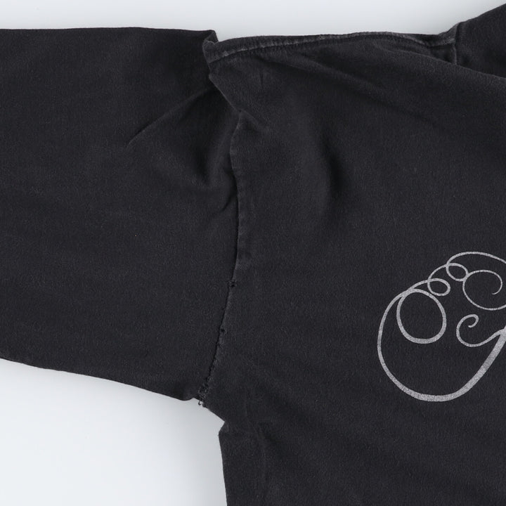 Murina High Neck Long T-Shirt, Made in USA, Men's Size L cotton black type Vintage Second Hand