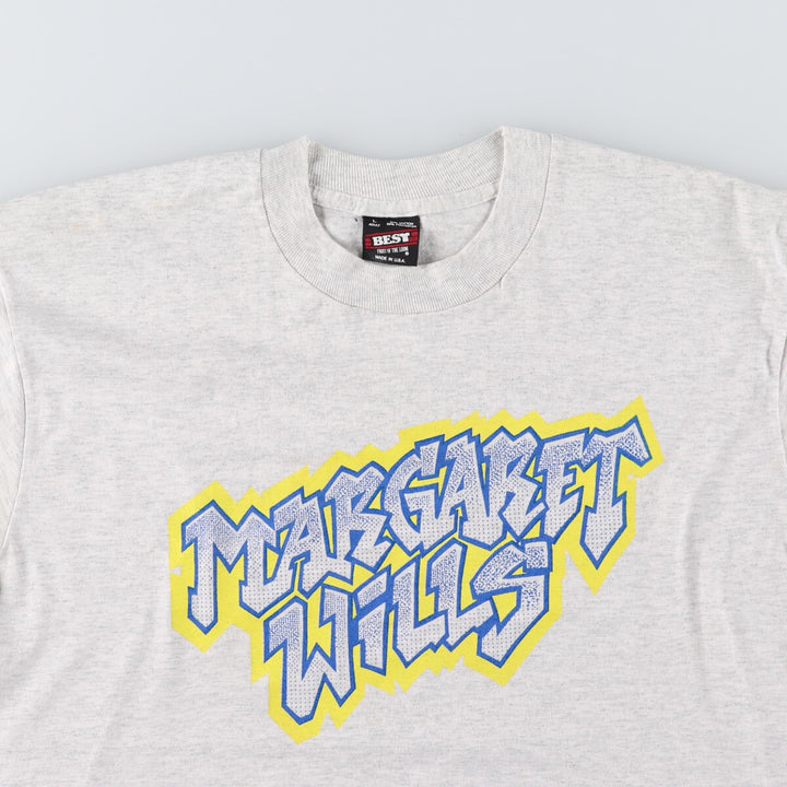 90'S Fruit of the Loom Long Sleeve T-Shirt, Made in USA, Men's Size L, Vintage cotton gray type Vintage Second Hand