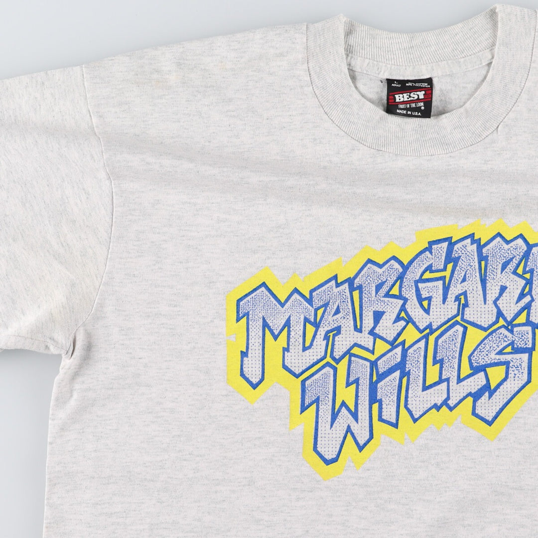 90'S Fruit of the Loom Long Sleeve T-Shirt, Made in USA, Men's Size L, Vintage cotton gray type Vintage Second Hand