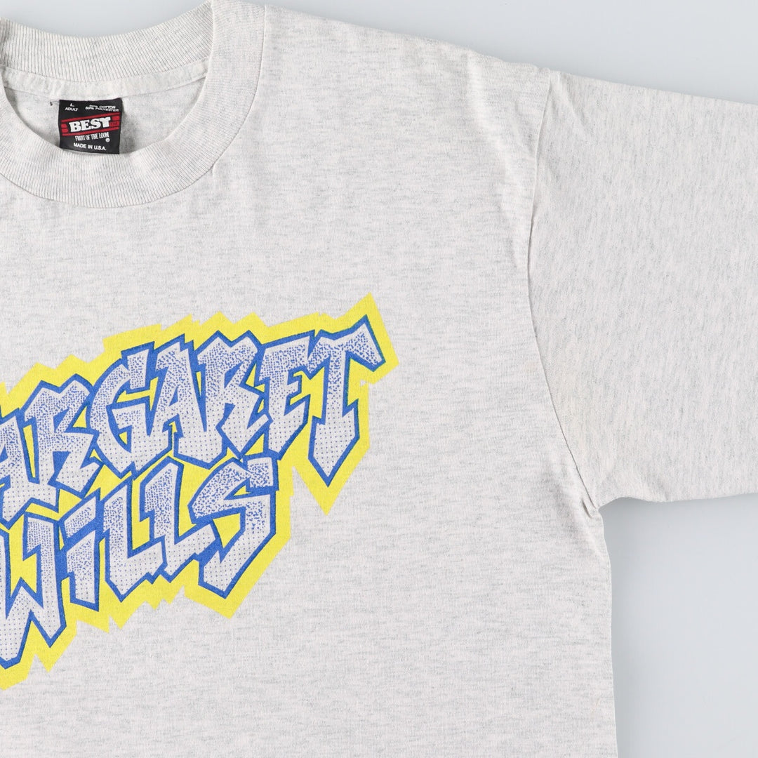 90'S Fruit of the Loom Long Sleeve T-Shirt, Made in USA, Men's Size L, Vintage cotton gray type Vintage Second Hand