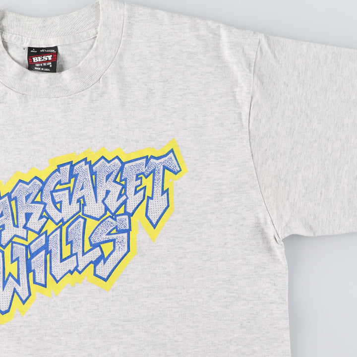 90'S Fruit of the Loom Long Sleeve T-Shirt, Made in USA, Men's Size L, Vintage cotton gray type Vintage Second Hand