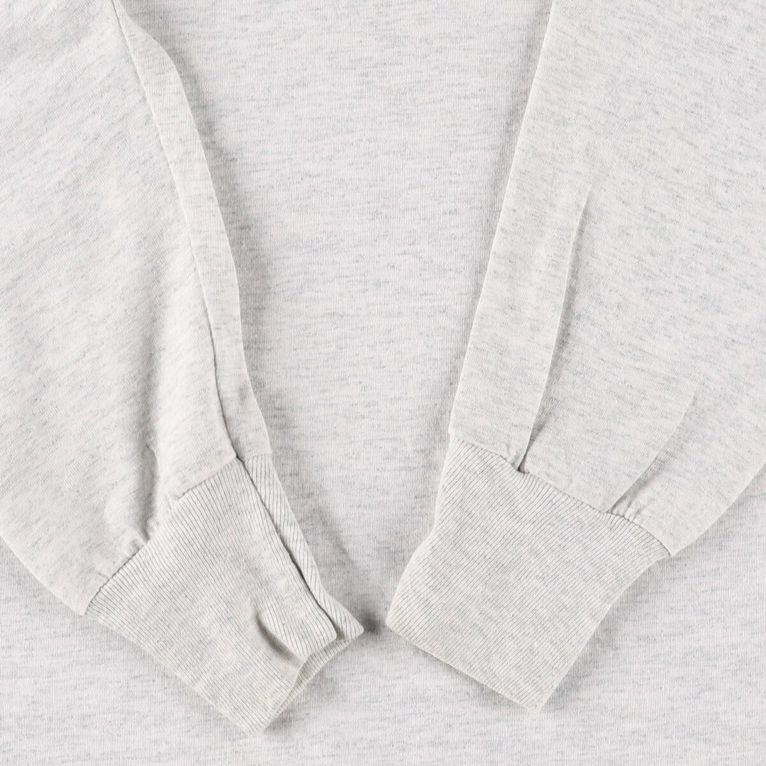 90'S Fruit of the Loom Long Sleeve T-Shirt, Made in USA, Men's Size L, Vintage cotton gray type Vintage Second Hand