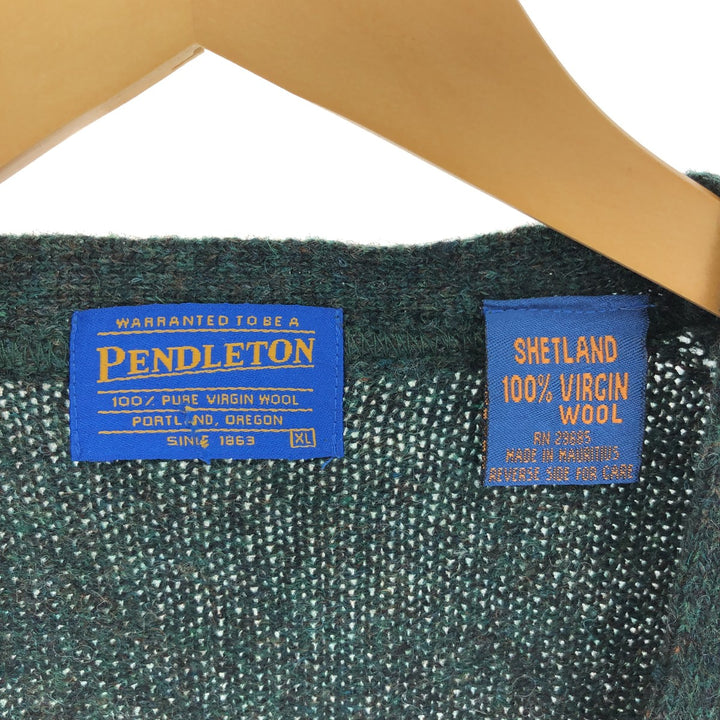 90s-00'S Pendleton Open-front Wool Knit Vest Men's XL Size Vintage /eaa497647