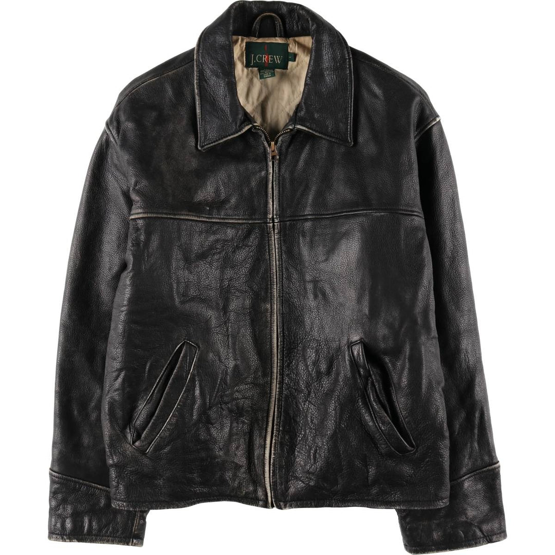 90'S J.Crew Leather Blouson Type Men's Size L Vintage / eaa497713