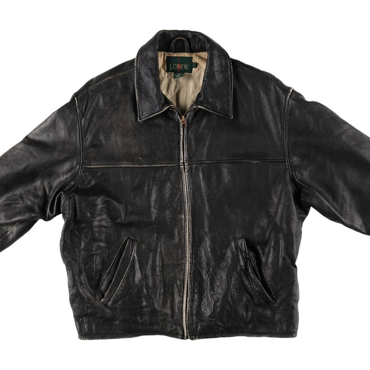 90'S J.Crew Leather Blouson Type Men's Size L Vintage / eaa497713