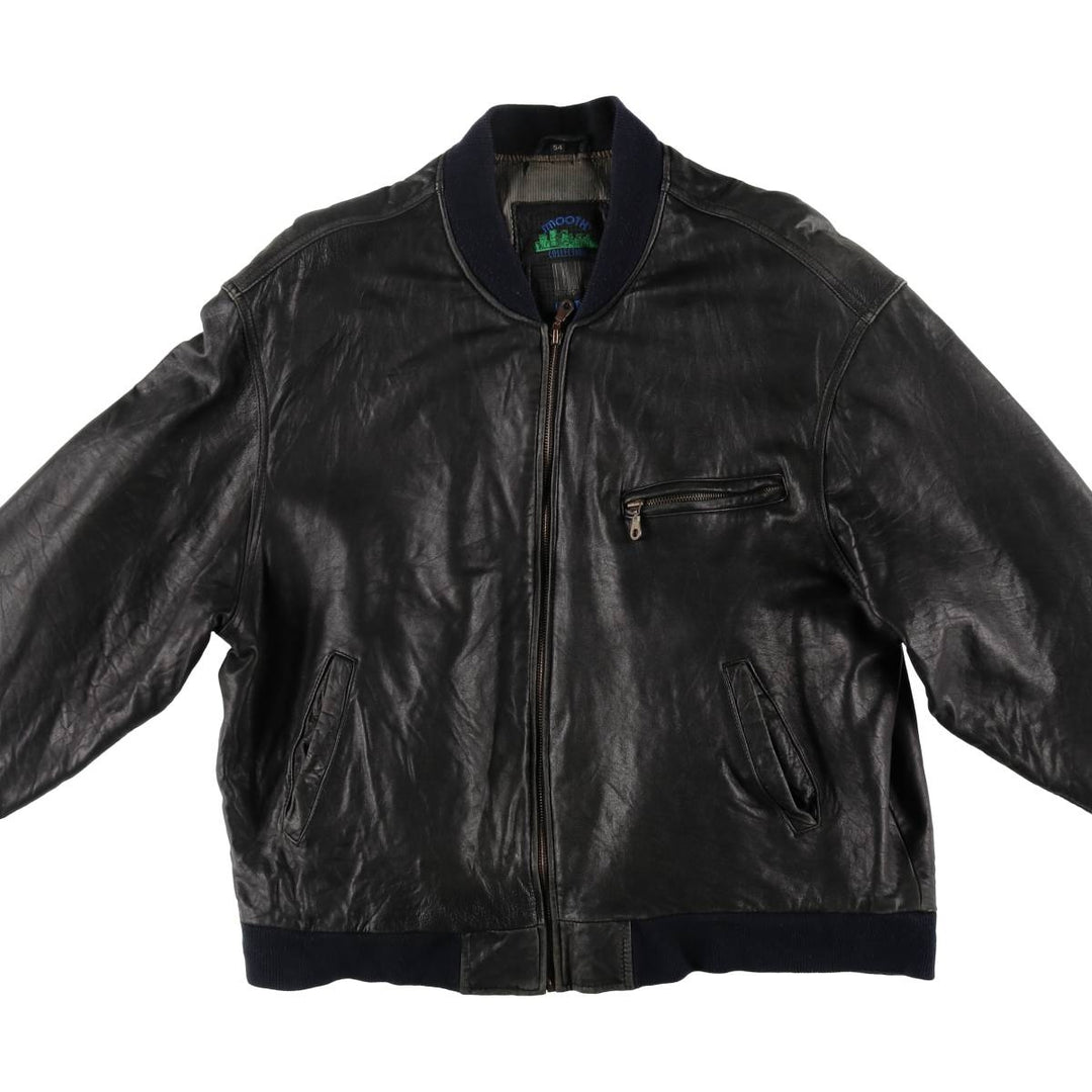 SMOOTH COLLECTION Leather Blouson Men's XL size /eaa497724