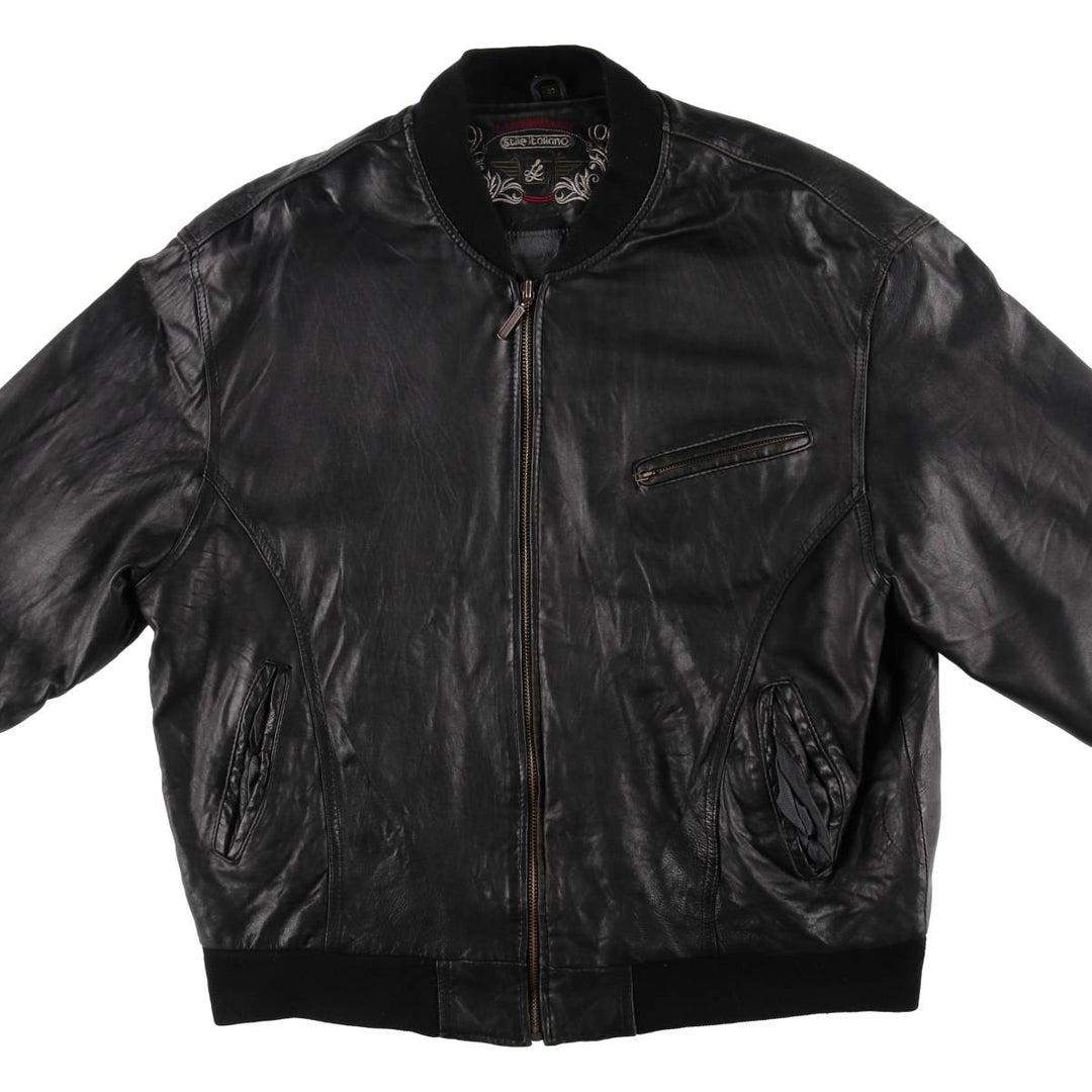 L.LAMBRTAZZI Leather Blouson Men's L size /eaa497725