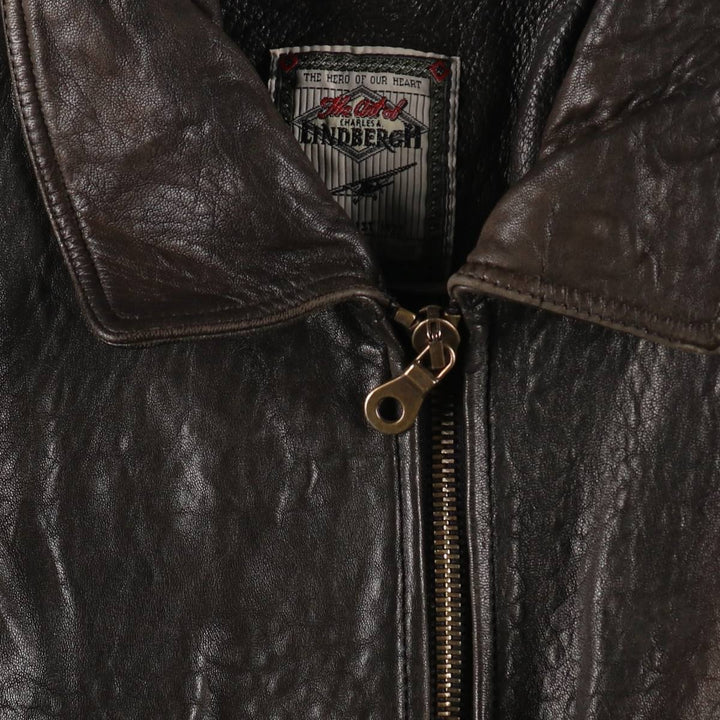 LINDBERGH Leather Blouson Type Men's XL equivalent /eaa497729