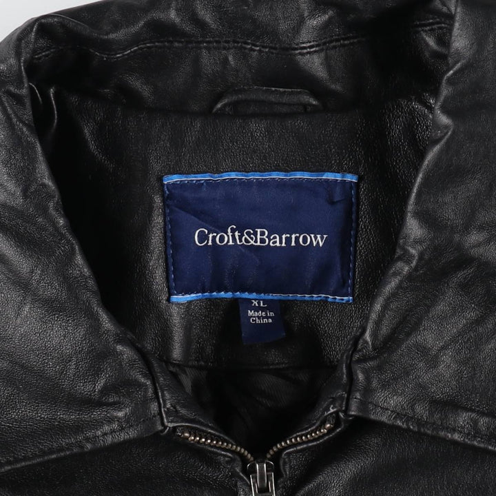 Craft and Barrow Croft and Barrow Leather Blouson Type Men's XL Size /eaa497730