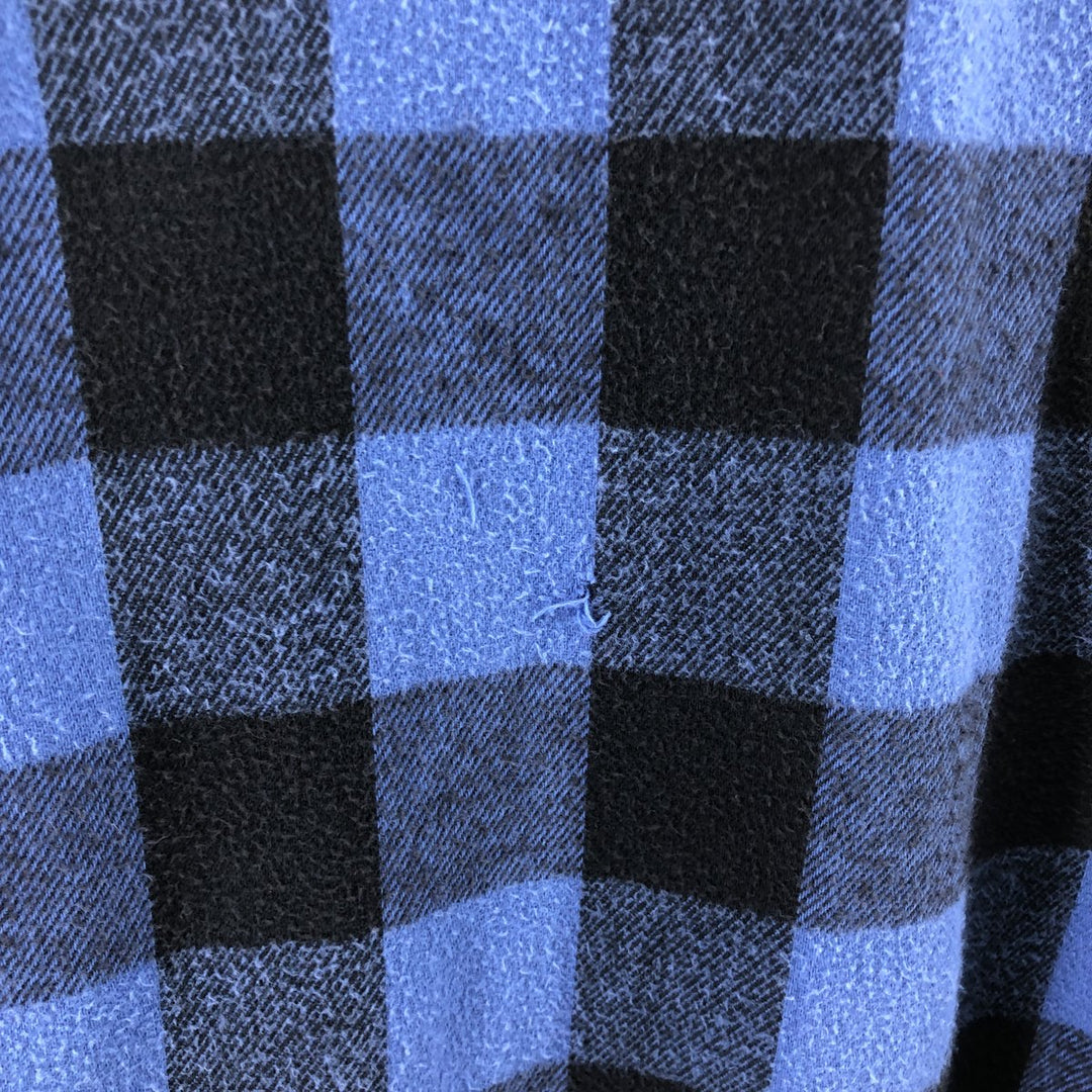 90'S Five Brother Buffalo Check Long Sleeve Flannel Check Shirt Men's XL Vintage /eaa497757