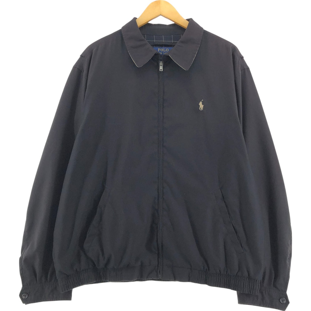Ralph Lauren POLO RALPH LAUREN Swing Top Sports Jacket Men's XL polyester black type Vintage Second Hand