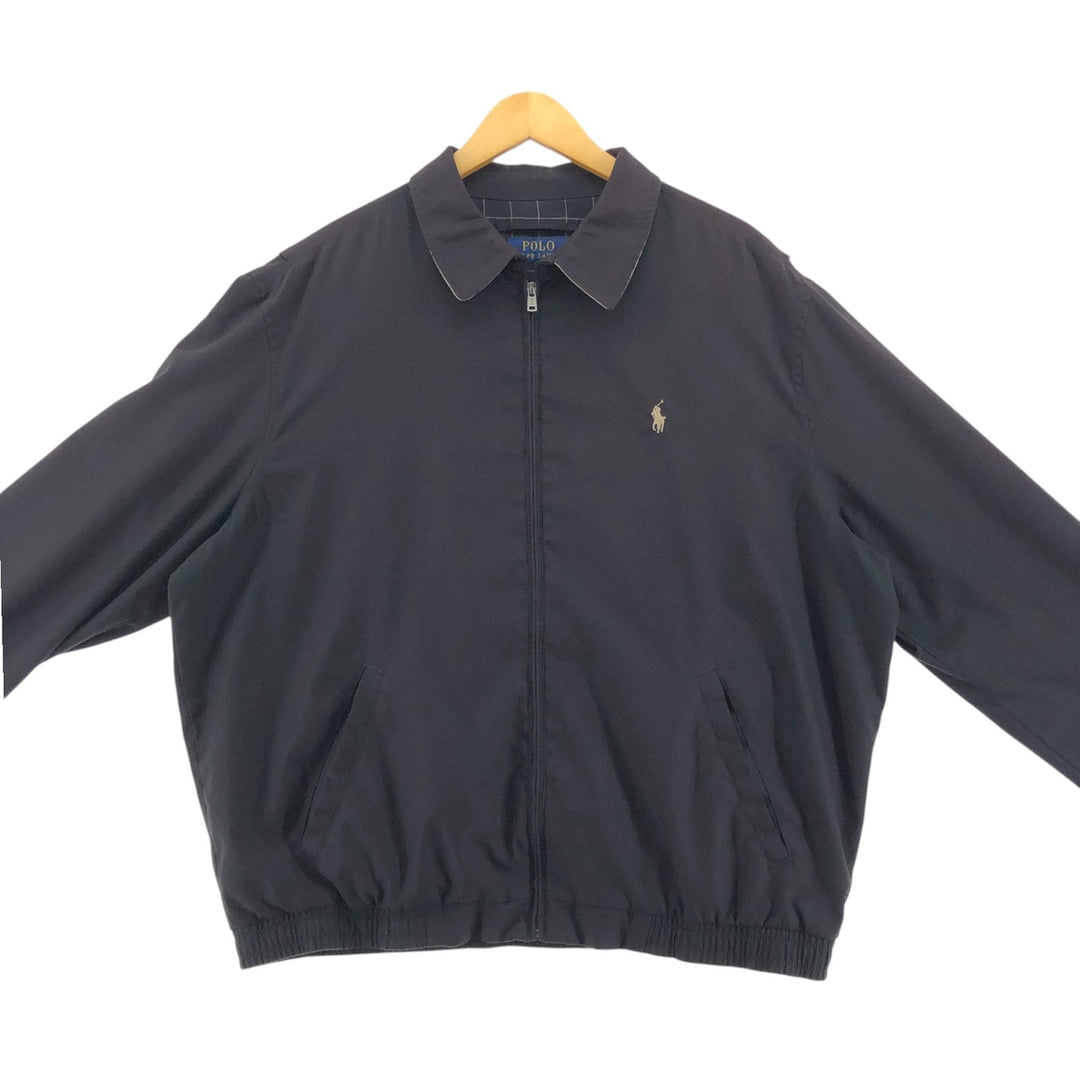 Ralph Lauren POLO RALPH LAUREN Swing Top Sports Jacket Men's XL polyester black type Vintage Second Hand