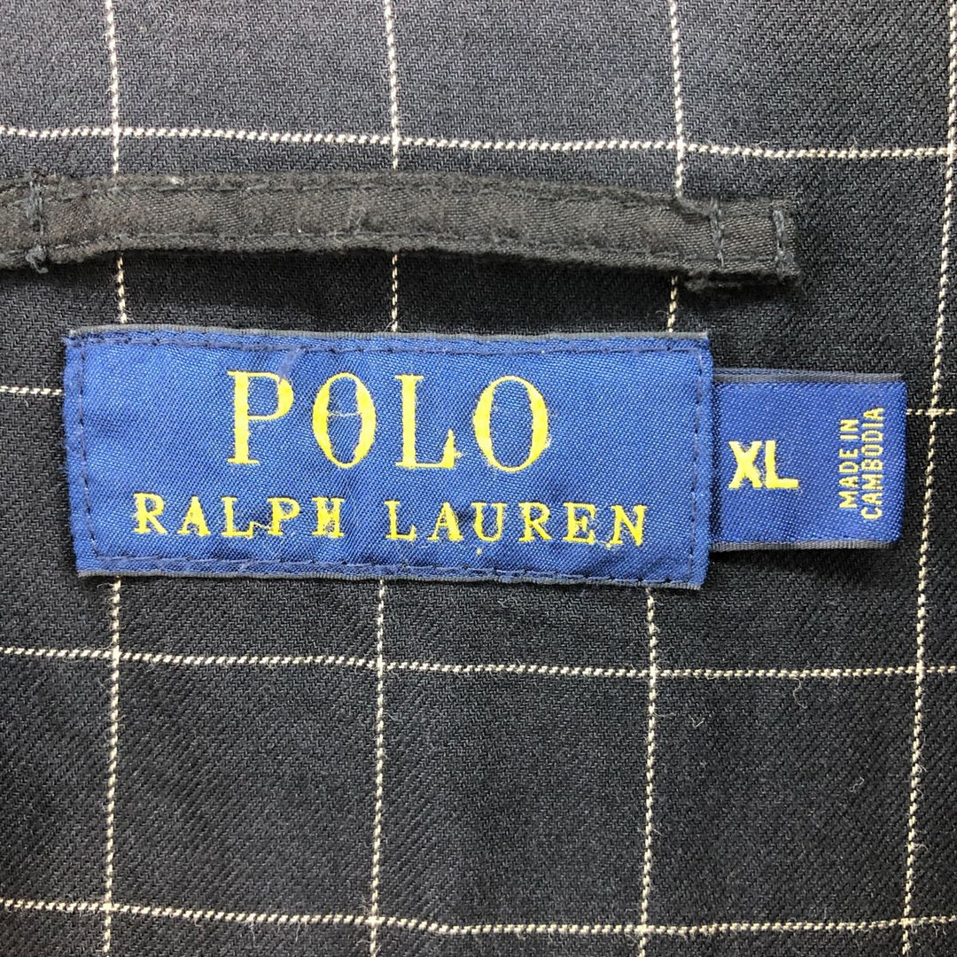 Ralph Lauren POLO RALPH LAUREN Swing Top Sports Jacket Men's XL polyester black type Vintage Second Hand