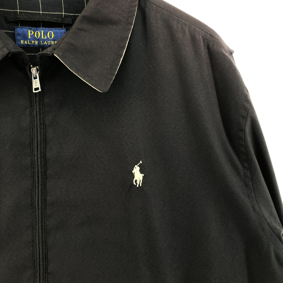 Ralph Lauren POLO RALPH LAUREN Swing Top Sports Jacket Men's XL polyester black type Vintage Second Hand