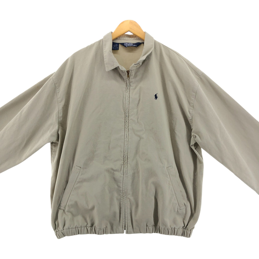 Ralph Lauren POLO by Ralph Lauren Swing Top Sports Jacket Men's XL cotton Beige type Vintage Second Hand