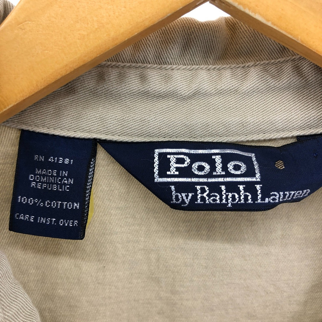 Ralph Lauren POLO by Ralph Lauren Swing Top Sports Jacket Men's XL cotton Beige type Vintage Second Hand