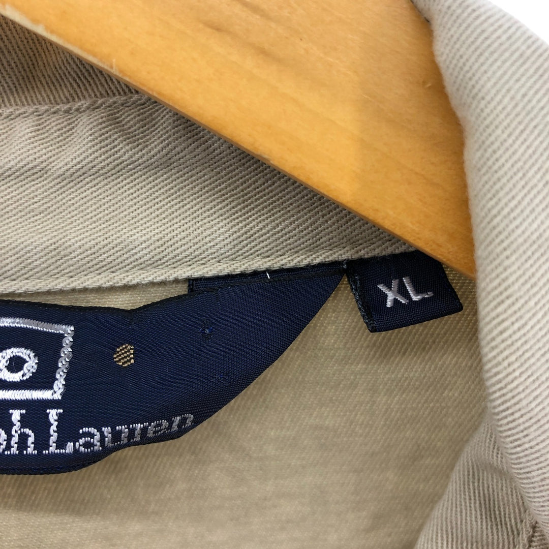Ralph Lauren POLO by Ralph Lauren Swing Top Sports Jacket Men's XL cotton Beige type Vintage Second Hand