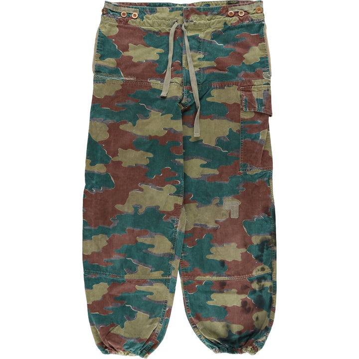 Genuine Belgian military M-58 camouflage pattern double knee jigsaw camo military pants for men size W36 / eaa497816