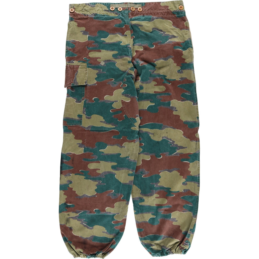 Genuine Belgian military M-58 camouflage pattern double knee jigsaw camo military pants for men size W36 / eaa497816