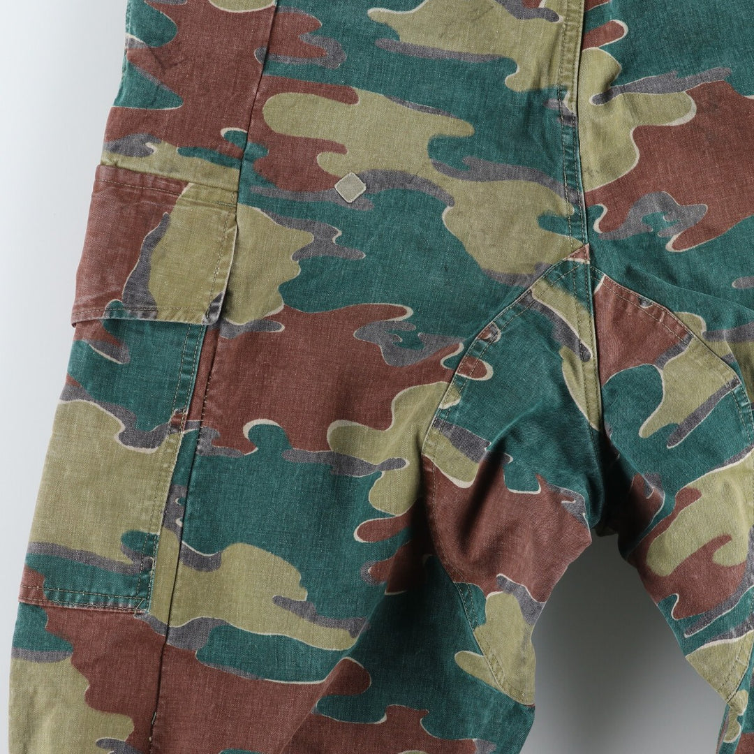 Genuine Belgian military M-58 camouflage pattern double knee jigsaw camo military pants for men size W36 / eaa497816