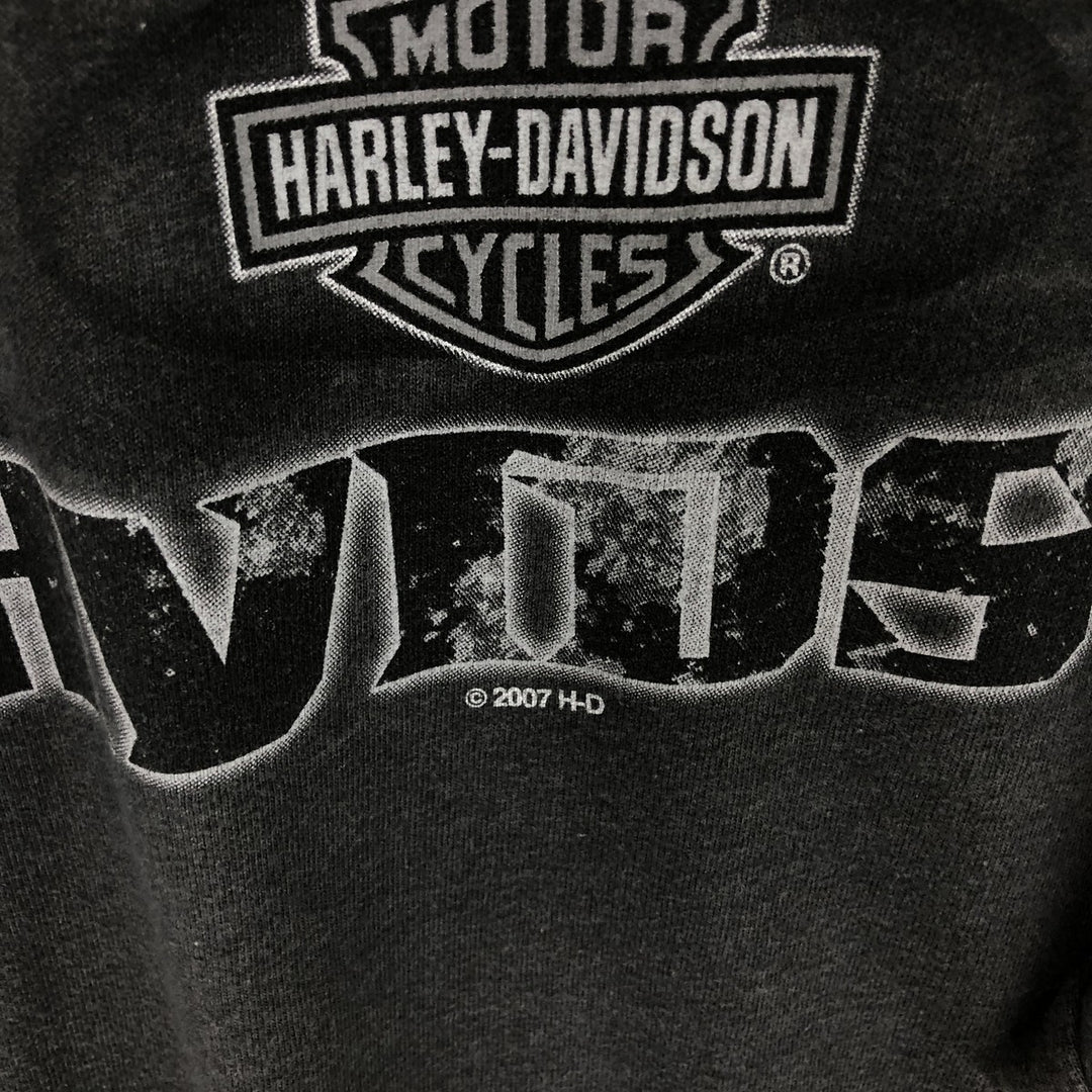 00'S Harley-Davidson Long Sleeve T-Shirt Made in USA Men's XL cotton gray type Vintage Second Hand