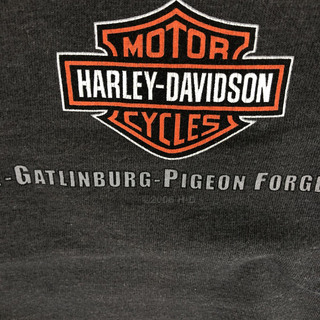 00'S Harley-Davidson Long Sleeve T-Shirt Made in USA Men's XL cotton gray type Vintage Second Hand