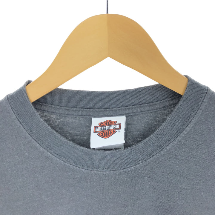 00'S Harley-Davidson Long Sleeve T-Shirt Made in USA Men's XL cotton gray type Vintage Second Hand