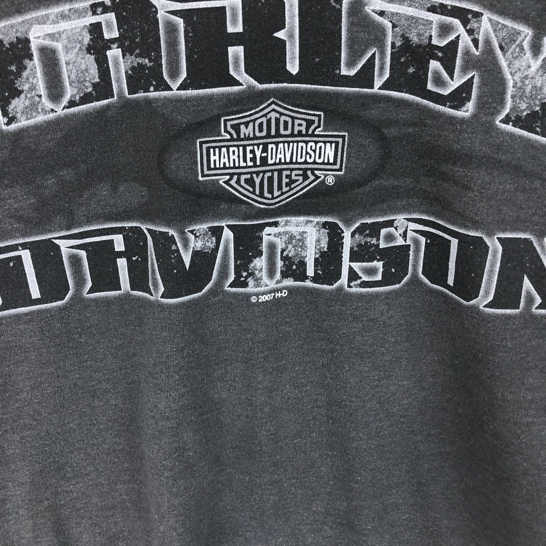00'S Harley-Davidson Long Sleeve T-Shirt Made in USA Men's XL cotton gray type Vintage Second Hand