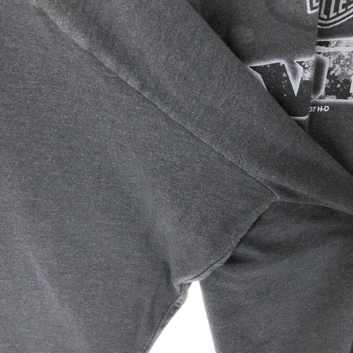 00'S Harley-Davidson Long Sleeve T-Shirt Made in USA Men's XL cotton gray type Vintage Second Hand