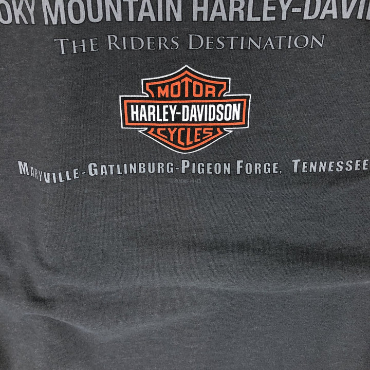 00'S Harley-Davidson Long Sleeve T-Shirt Made in USA Men's XL cotton gray type Vintage Second Hand