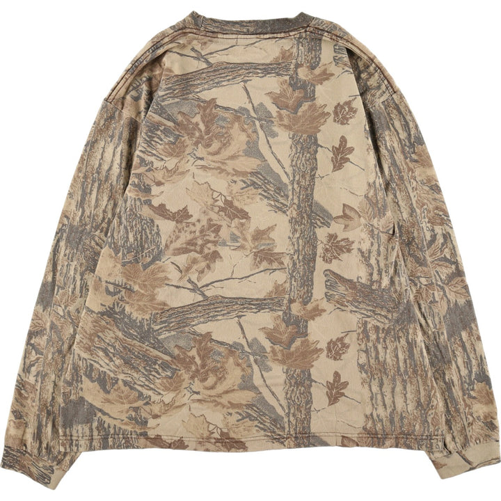 Camouflage pattern Real Tree Camo Long T-shirt Long T LAEGE REGULAR Crew neck (round neck) /eaa497842